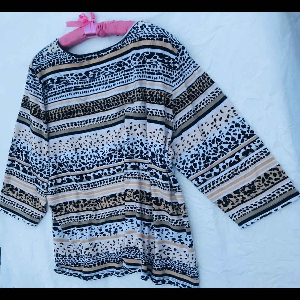 Women’s Top, tunic 3/4 sleeves, plus size 3x